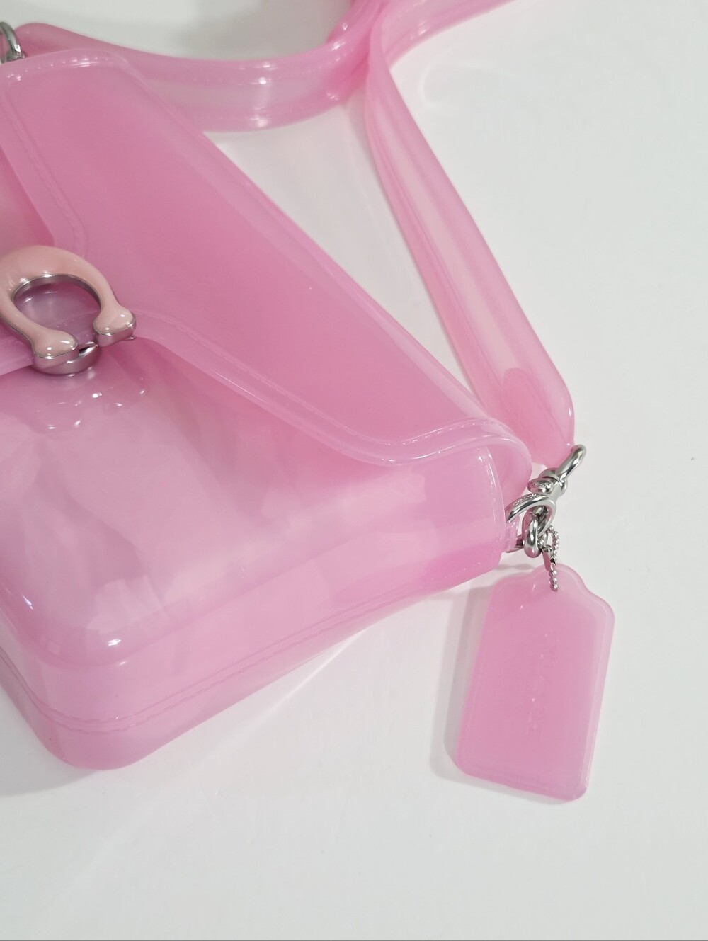 EXCELLENT RARE COACH JELLY TABBY BAG - BRIGHT PINK - Picture 6 of 11